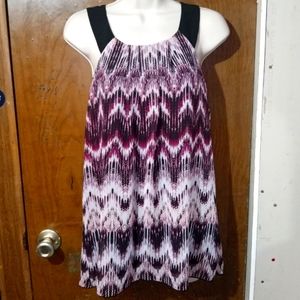 Large purple design blouse